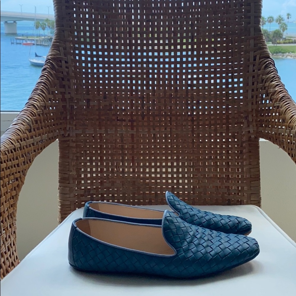 Bottega Veneta Fiandra Intrecciato Loafers Flats